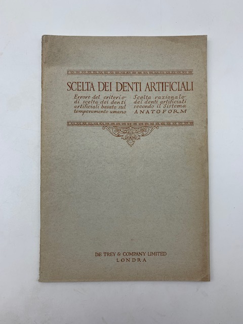 Scelta dei denti artificiali. Errore del criterio di scelta dei denti artificiali basato sul temperamento umano. Scelta razionale dei denti artificiali secondo il sistema Anatoform